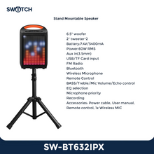 Load image into Gallery viewer, Switch Double 6.5" Portable TWS Bluetooth Karaoke Speaker