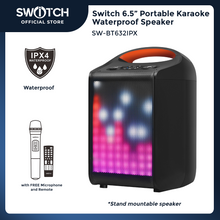 Load image into Gallery viewer, Switch Double 6.5" Portable TWS Bluetooth Karaoke Speaker