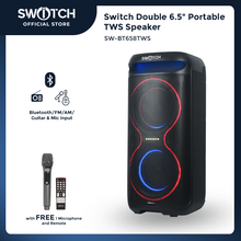 Load image into Gallery viewer, Switch Double 6.5" Portable TWS Bluetooth Karaoke Speaker