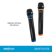 Load image into Gallery viewer, Switch Double 10" Portable Trolley Speaker SW-BT1012TR