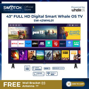 43" FULL HD Digital WhaleOS Smart LED TV