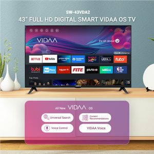43" FULL HD Digital Vidaa OS Smart LED TV