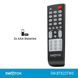 Switch Double 10" Portable Trolley Speaker SW-BT1012TR