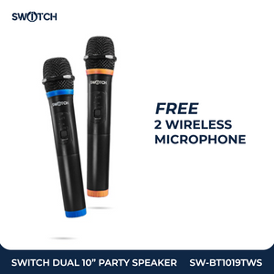 Switch Dual 10" Portable TWS Party Speaker SW-BT1019TWS