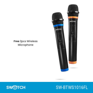 Switch Dual 10” Party Speaker SW-BTWS1016FL
